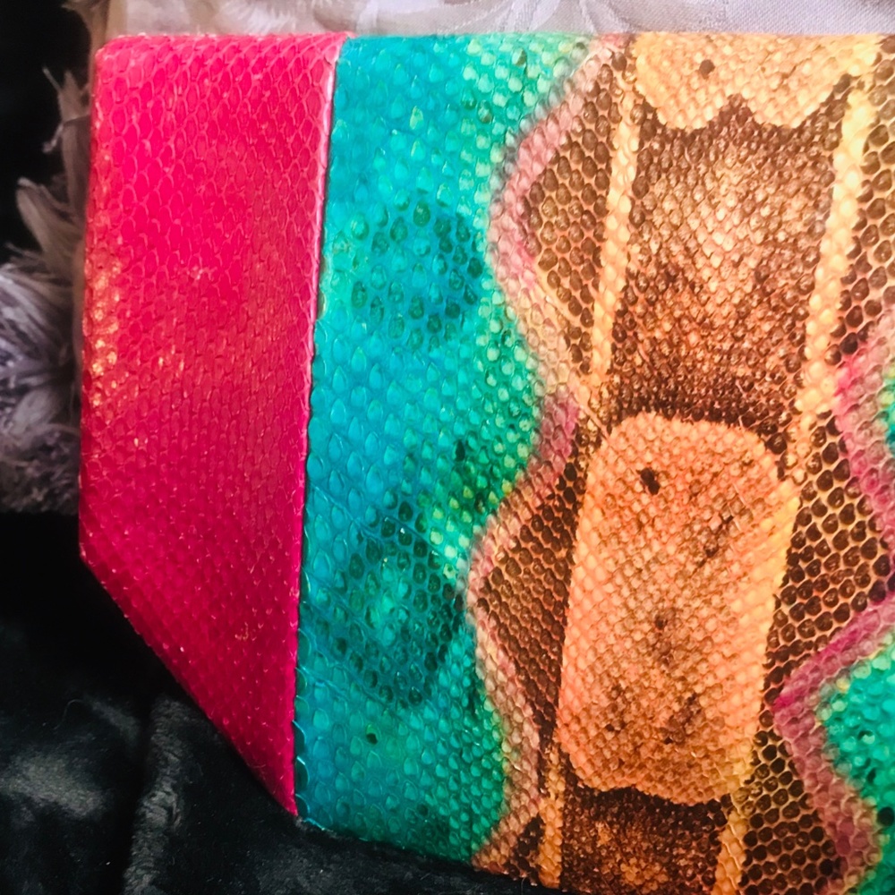 Sexy Vintage Jacomo Exotic-Mix Skin Handbag - Picture 6 of 14